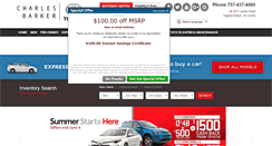 Desktop Screenshot of charlesbarkertoyota.com